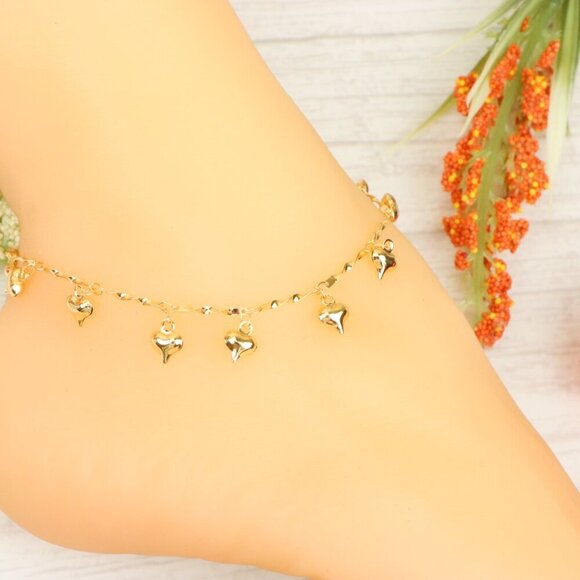 "Handmade Anklet – Elegant & Delicate Jewelry for Women | UNVRC1154 - Picture 2 of 10